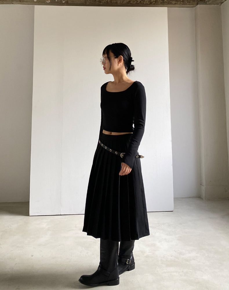 eyelet leather belt