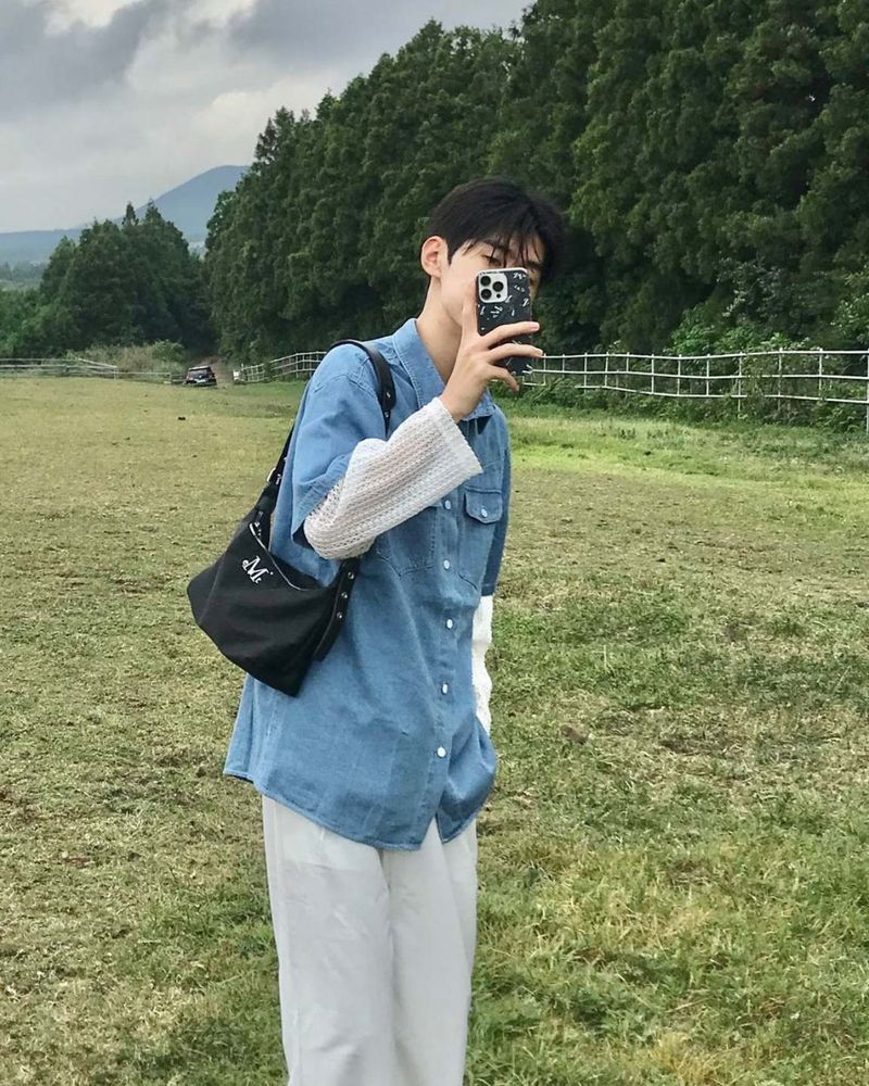 Kaven denim short sleeve shirts