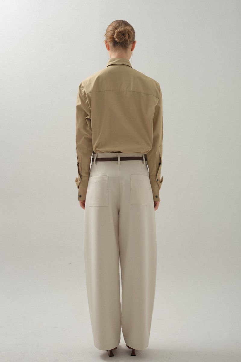 Barrel Line Pants_Ivory