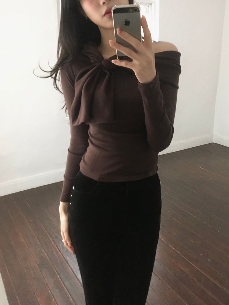 Corduroy rivet Bootcut Pants