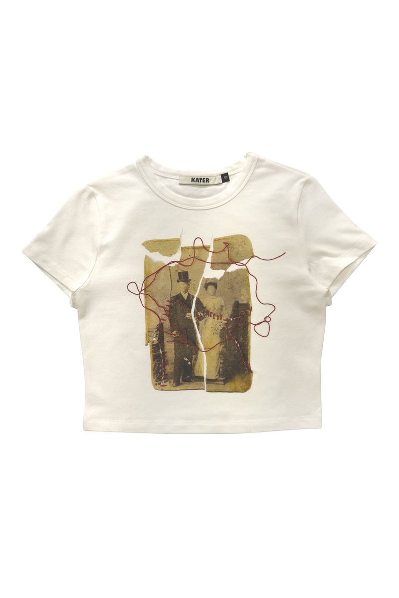 KATER（カーター）の「Broken Picture Tee IVORY（Tops）」