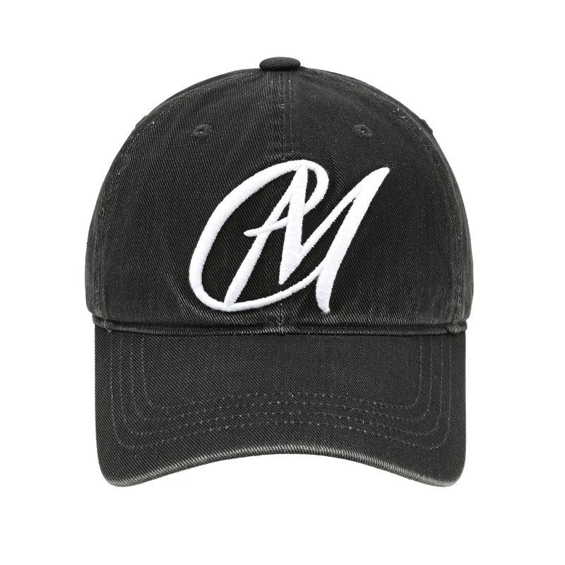 MYDEEPBLUEMEMORIES（マイディープブルーメモリーズ）の「ウォッシュドCMボールキャップ / washed CM ball cap（Hats）」