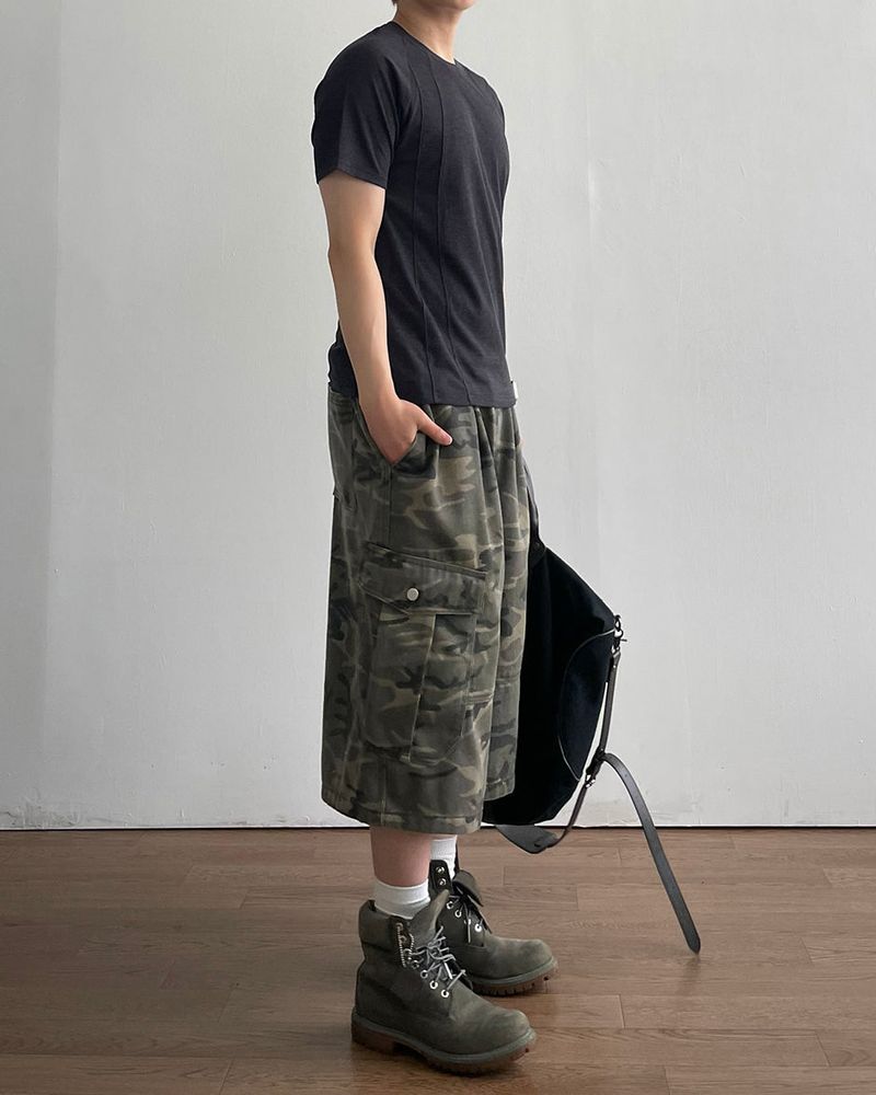 Drill Camo Bermuda Pants