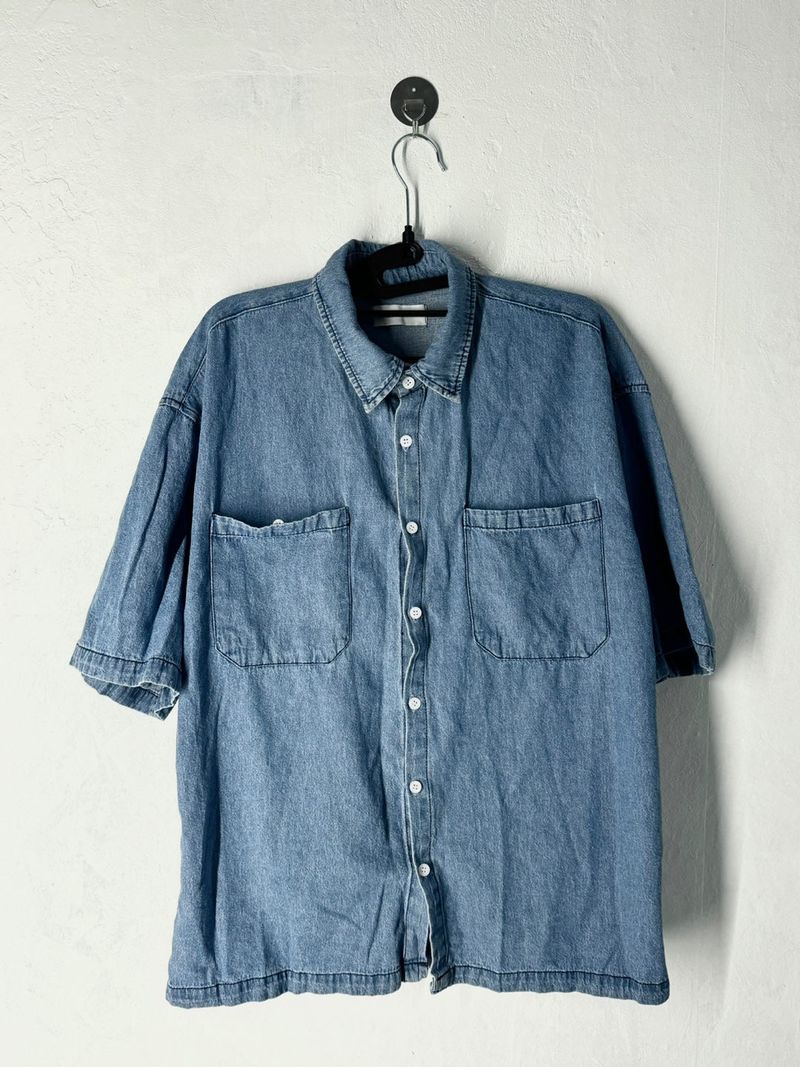 Diff denim short sleeve shirt 2C