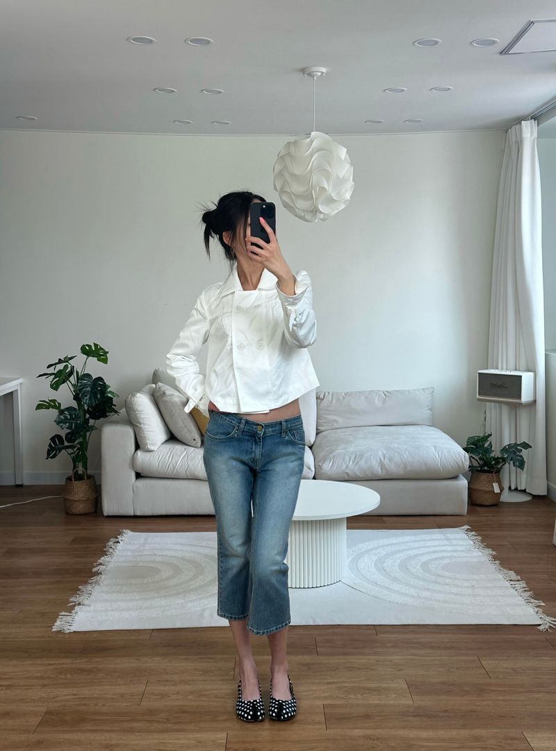 capri denim pants