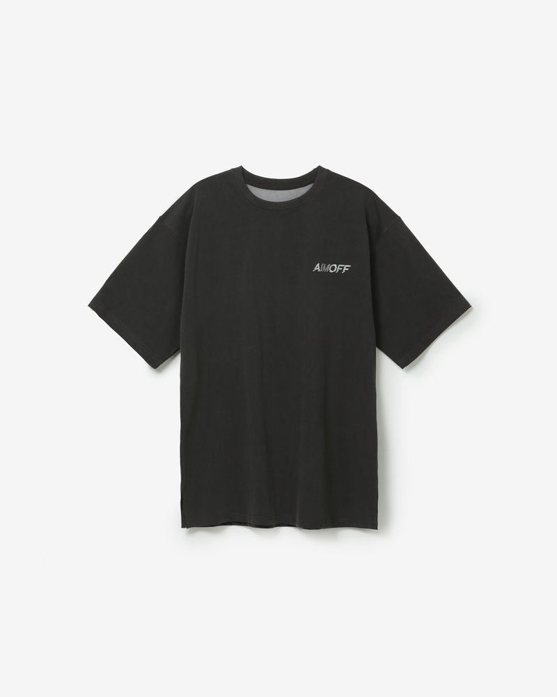 AIMOFF（アイムオフ）の「pigment aim T-shirts [ charcoal ]（Tops）」