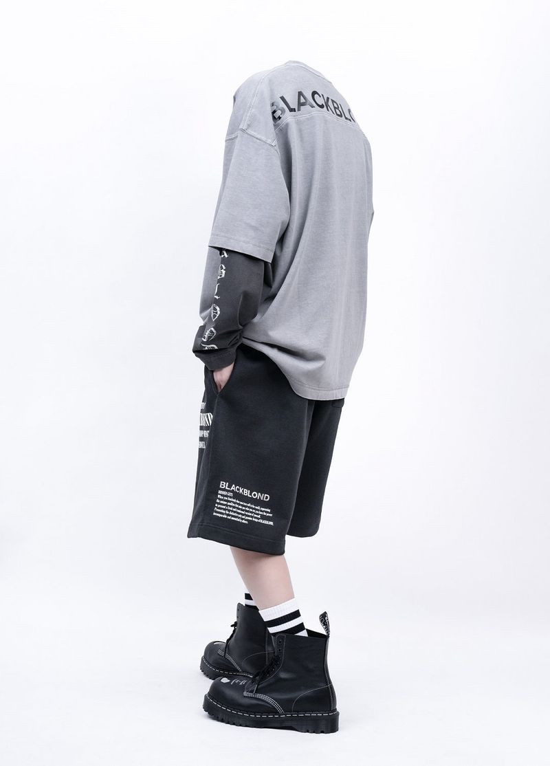BBD Hidden Slogan Pigment T-Shirt (Gray)