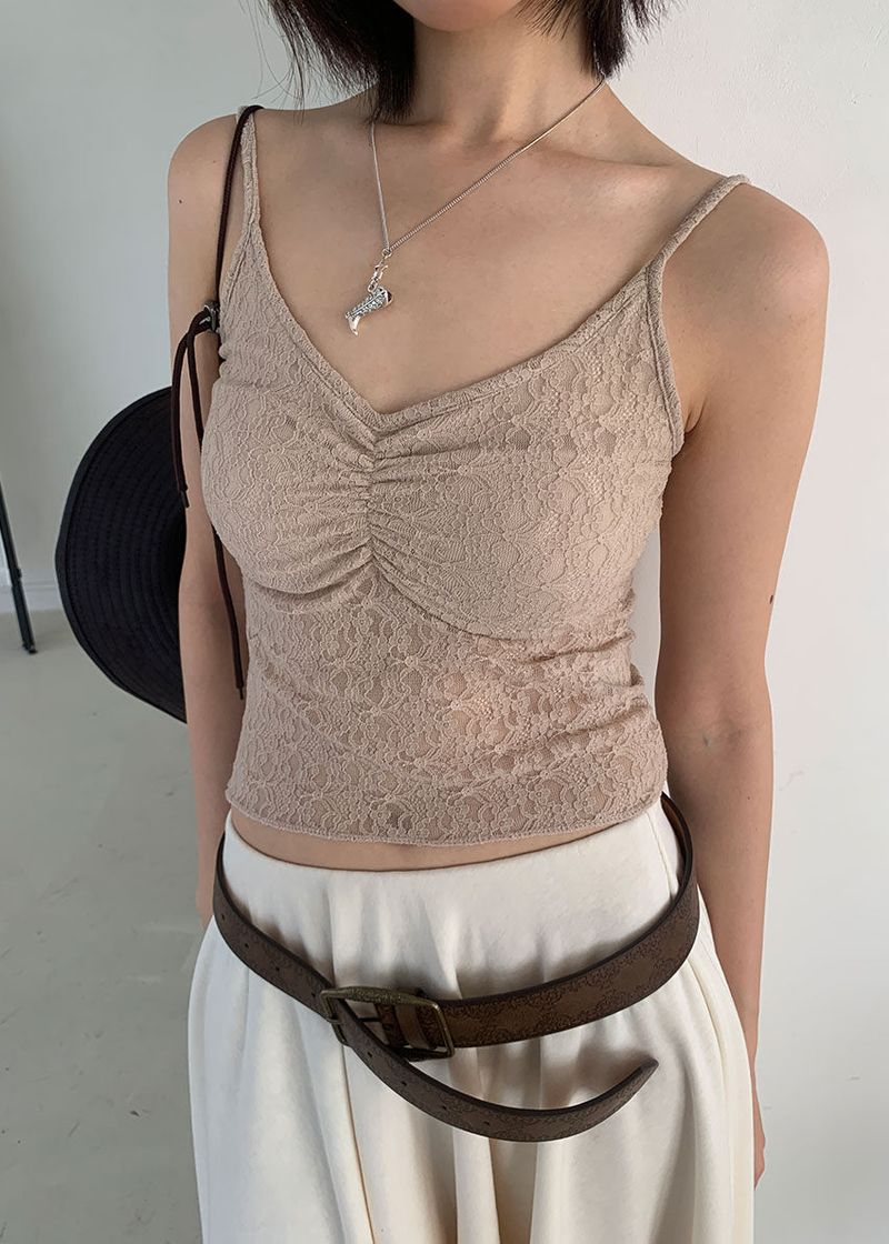 LACE CAP SLEEVELESS (5color)