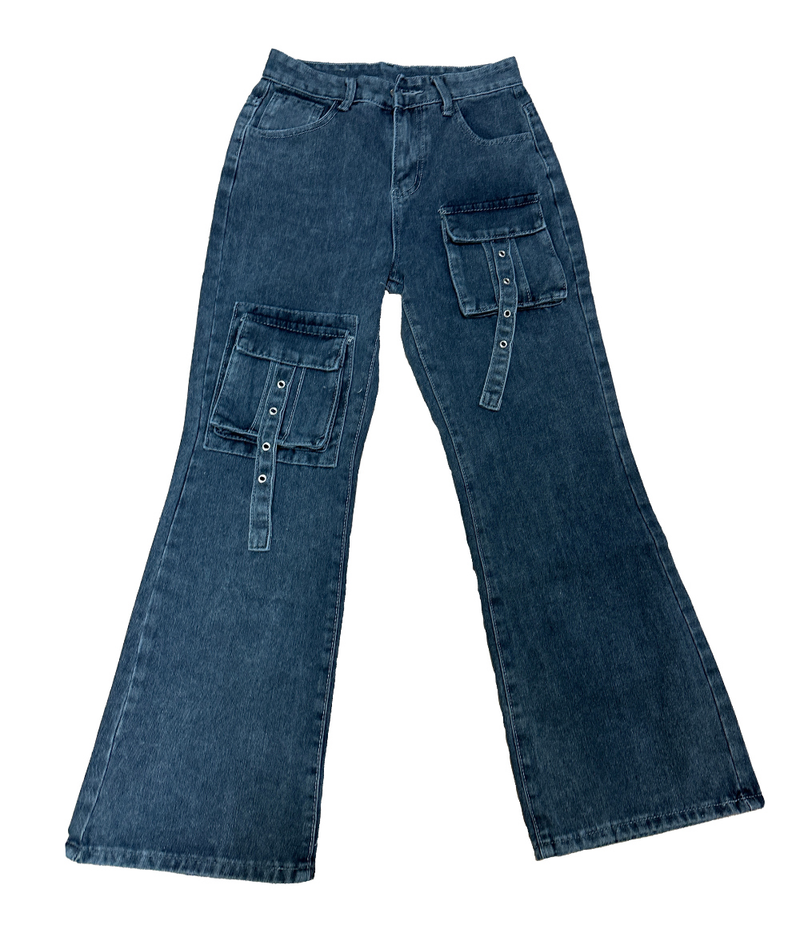 UNIQUE CARGO SEMI BOOTCUT💙 - 2 SIZES