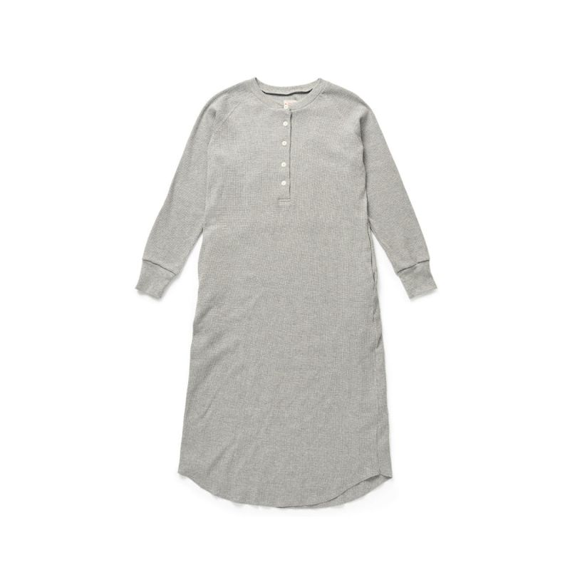 Patchwork Waffle Onepiece] Grey