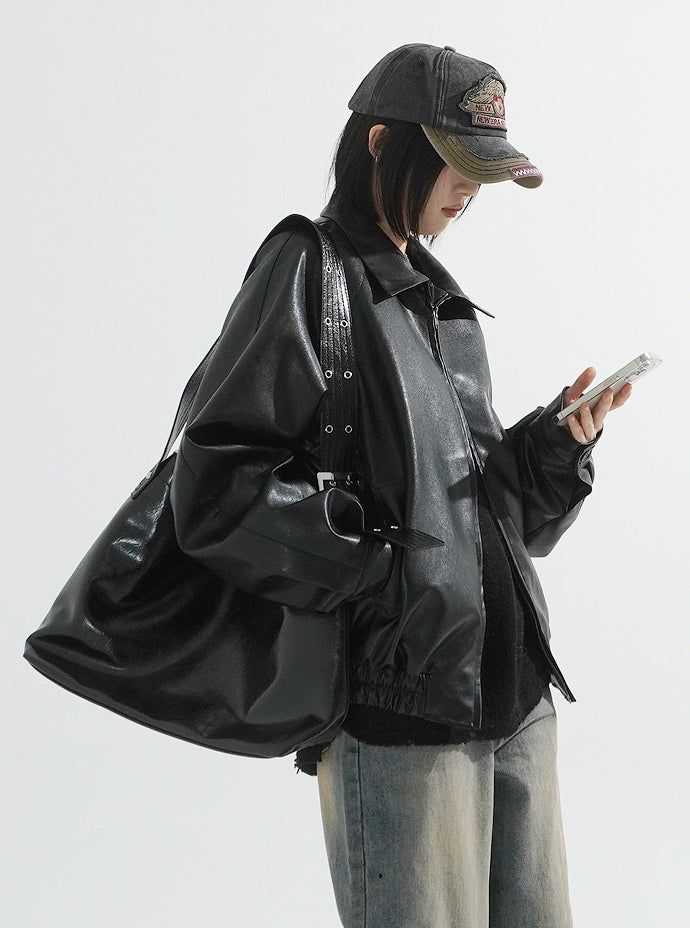 Camu wide strap shouder bag