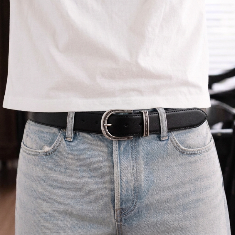 FADE MEET（フェードミート）の「Obsidian Minimal Buckle Belt（Fashion Accessories）」