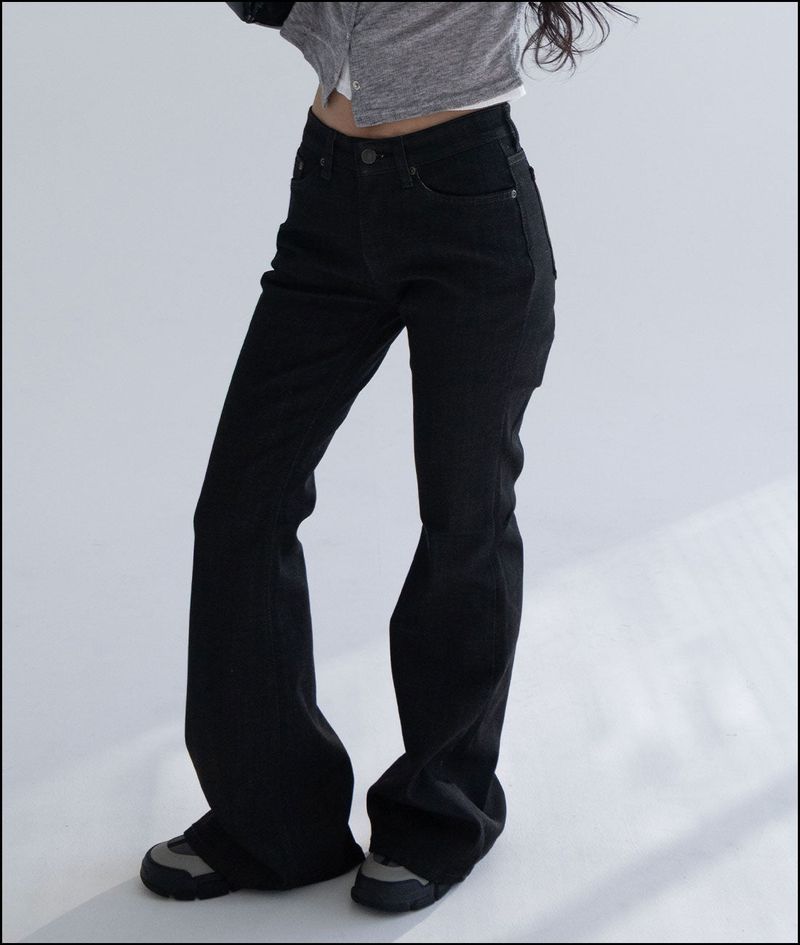 Pedit nonfade raw denim pants