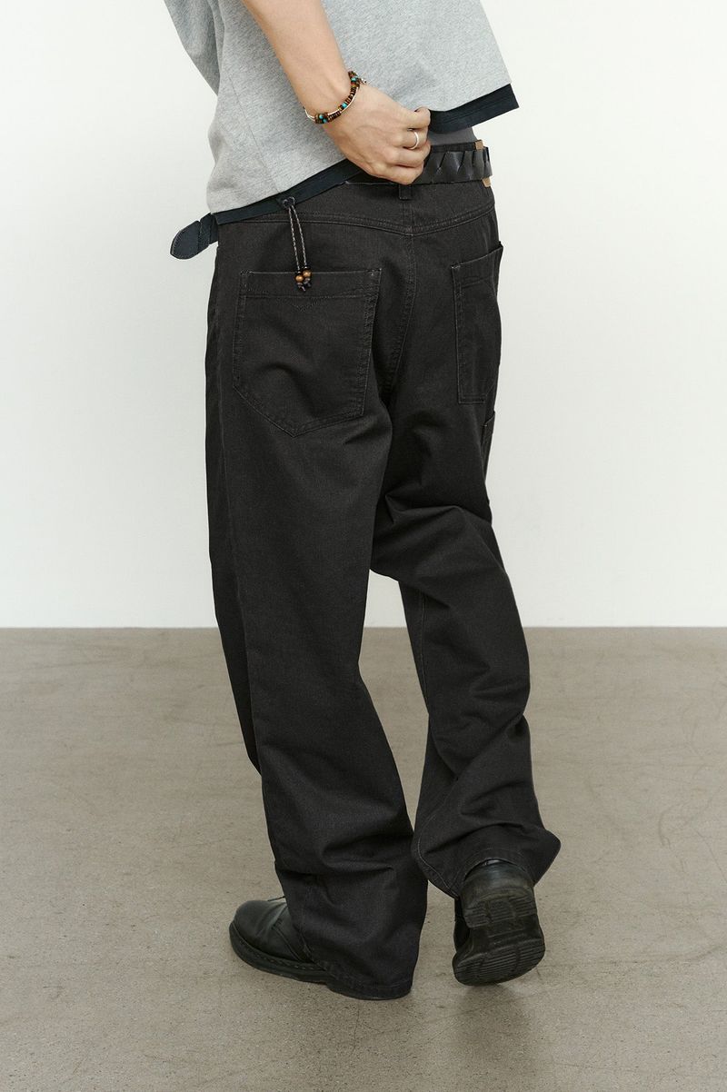 ローライズ フィット カチオン レギュラー パンツ (Washed Black)
