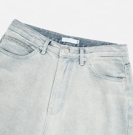 Delf Ice Washed Wide Denim Pants