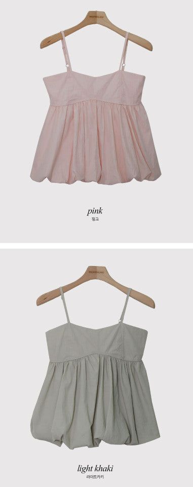 Lovely Pumpkin Sleeveless Blouse (4color) 