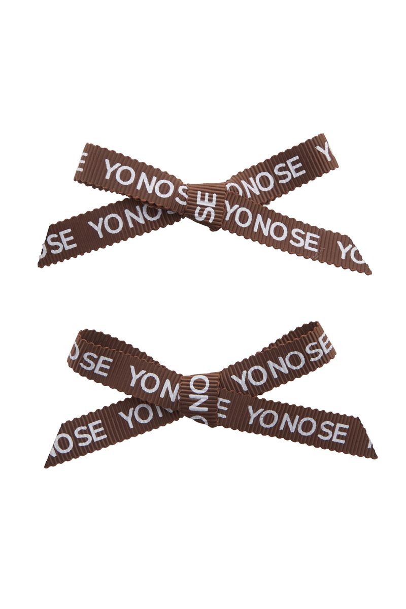 YONOSE RIBBON PIN / BROWN