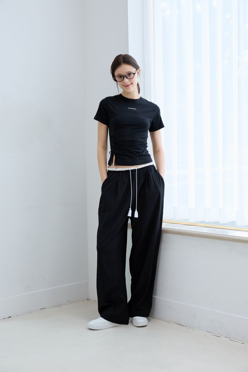 MORI LINE SLIT FLOW T-SHIRT