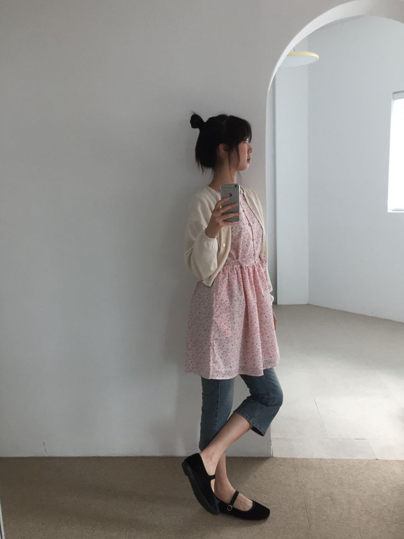 [made by fling] picnic flower mini one-piece
