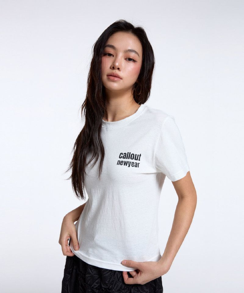 CALLOUT STANDARD TEE/ WHITE