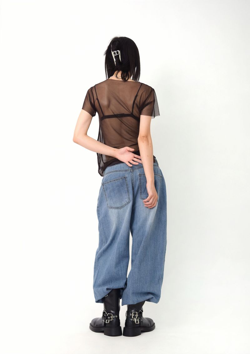S-curve Mesh t-shirt