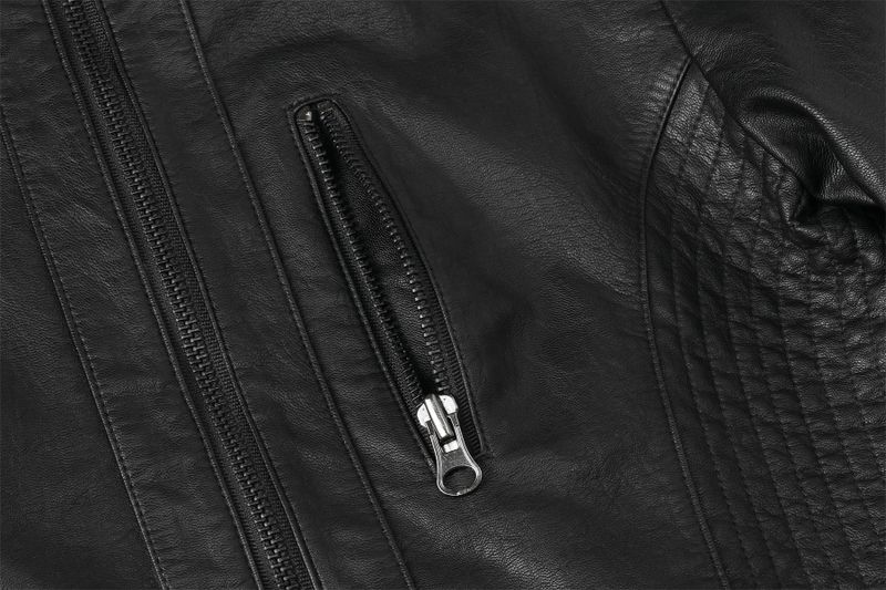 Bella leather jacket - black