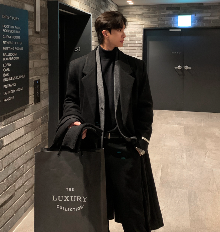 LOOKPLE（ルックプル）の「 Divine Dart Maxi Overfit Wool Coat（Jackets/Outerwear）」