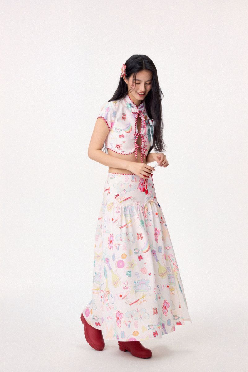 Dear Days Maxi Skirt (Cream)