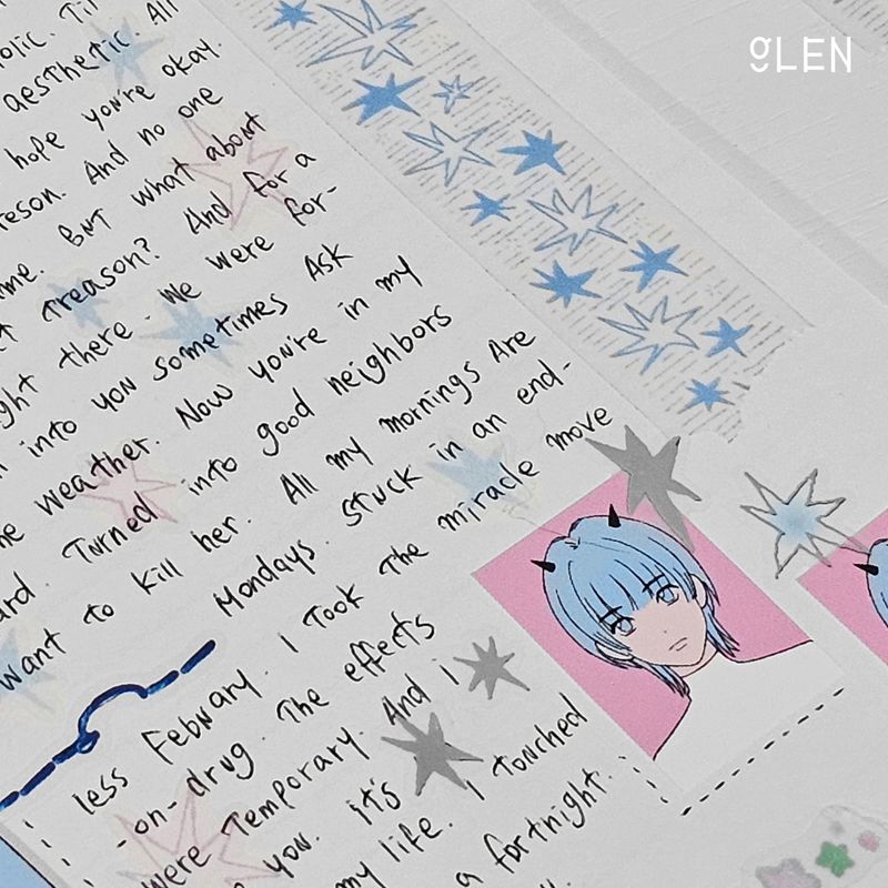 ピースオブスターPETキスカットテープ (Silver Foil)