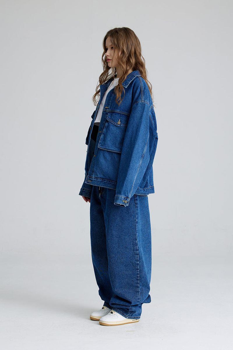 CARPENTER LOOSEFIT DENIM PANTS DEEPBLUE
