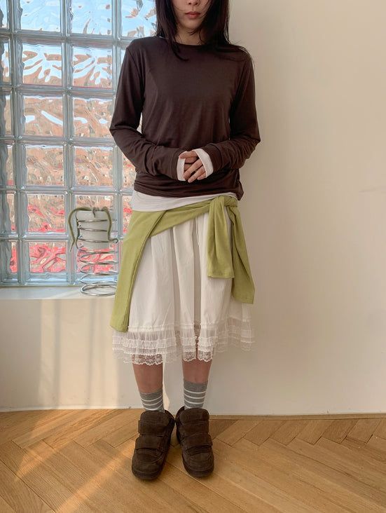 マジュレースバンディングミディスカート