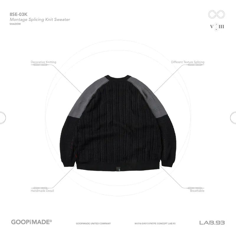 GOOPiMADE（ グーピメイド）の「“8SE-03K” Montage Splicing Knit Sweater （Tops）」