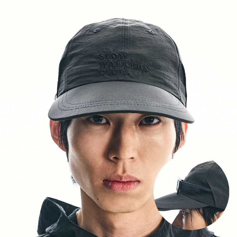 S SY（エスエスワイ）の「slow walkers club nylon long bill cap black（Hats）」