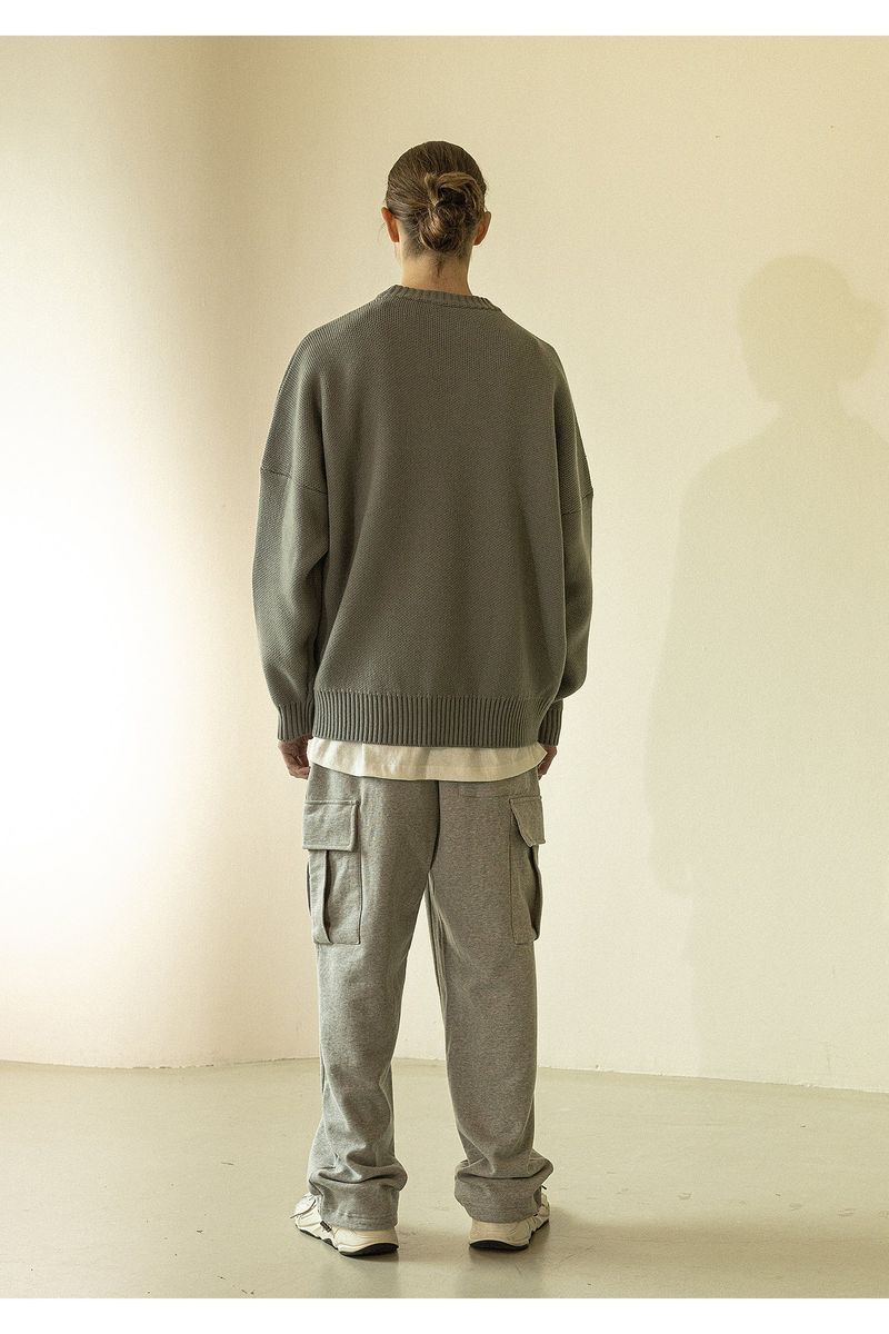 SAFETY LETTERING WOOL KNIT MWZNT001
