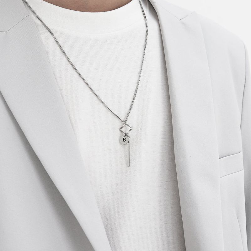 Men's Necklace Stainless Steel Chain Daily Fashion Item_CLEF MASTER BPM
