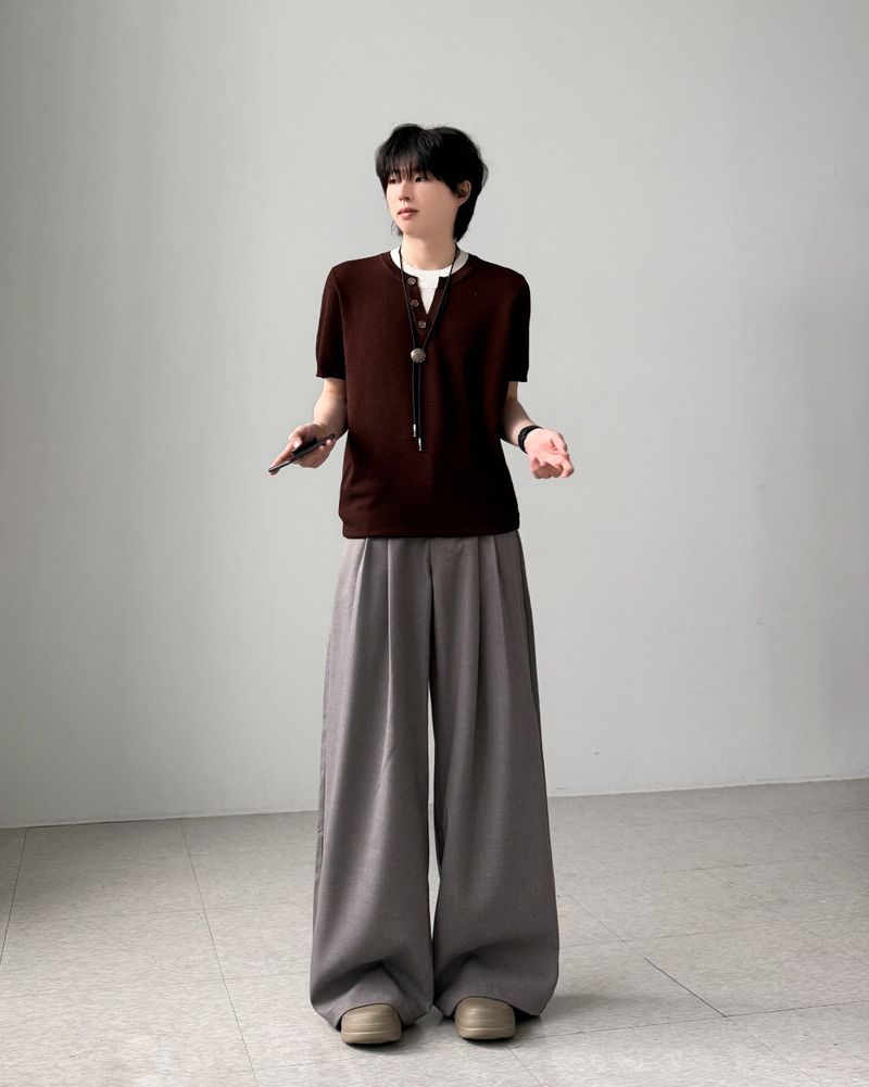 Neuron Layered Half Knit