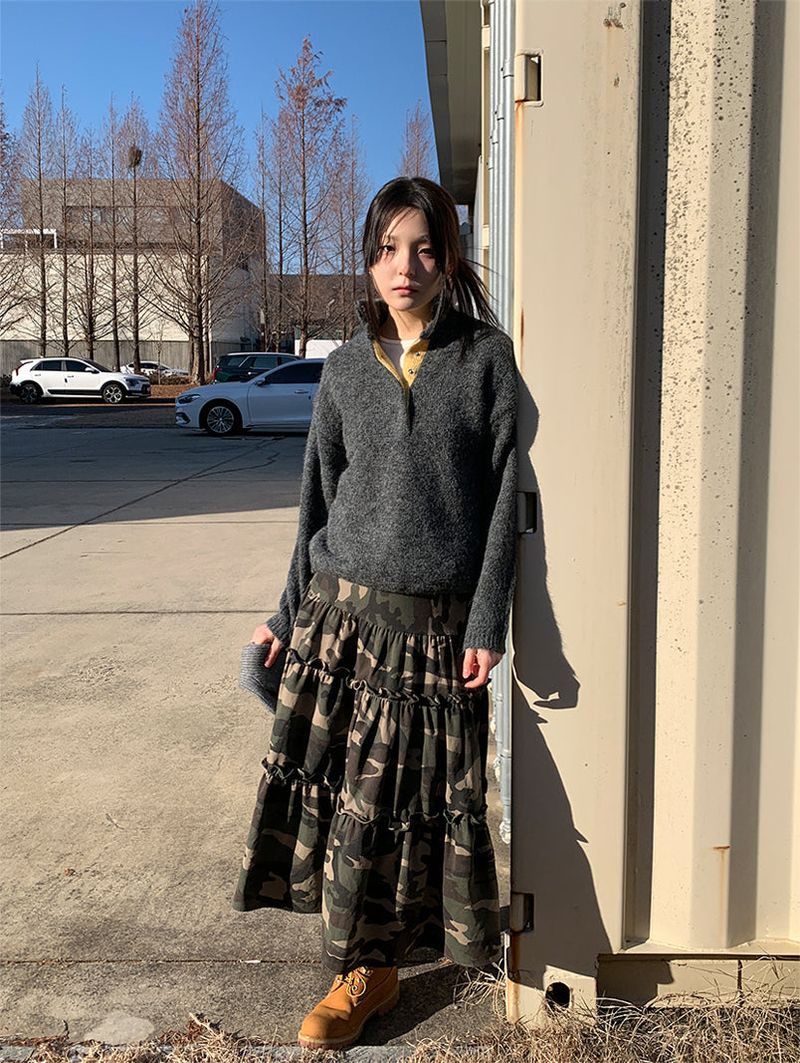 HENLEY ANORAK SWEATER (5C)