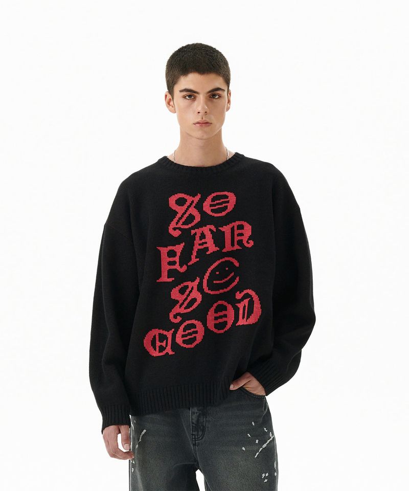 SO FAR SO GOOD KNIT SWEATER
