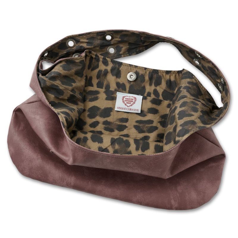 Inner leopard artwork bag [Mauve]