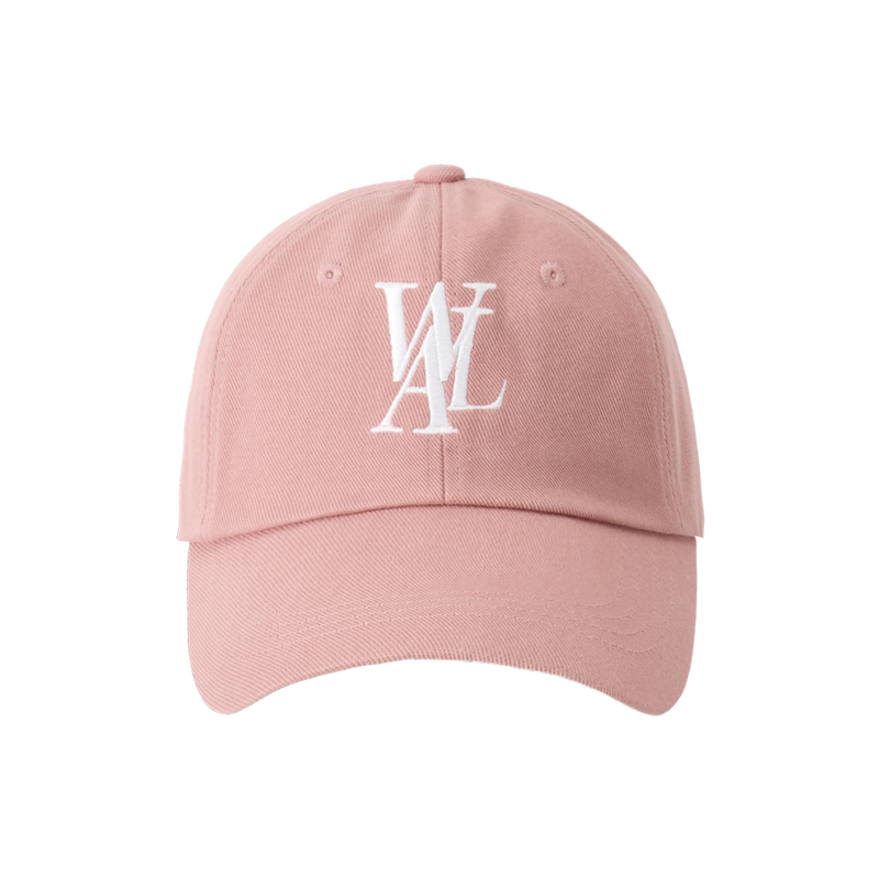 WOOALONG（ウアロン）の「Signature Logo ball cap - DUSTY PINK（Hats）」