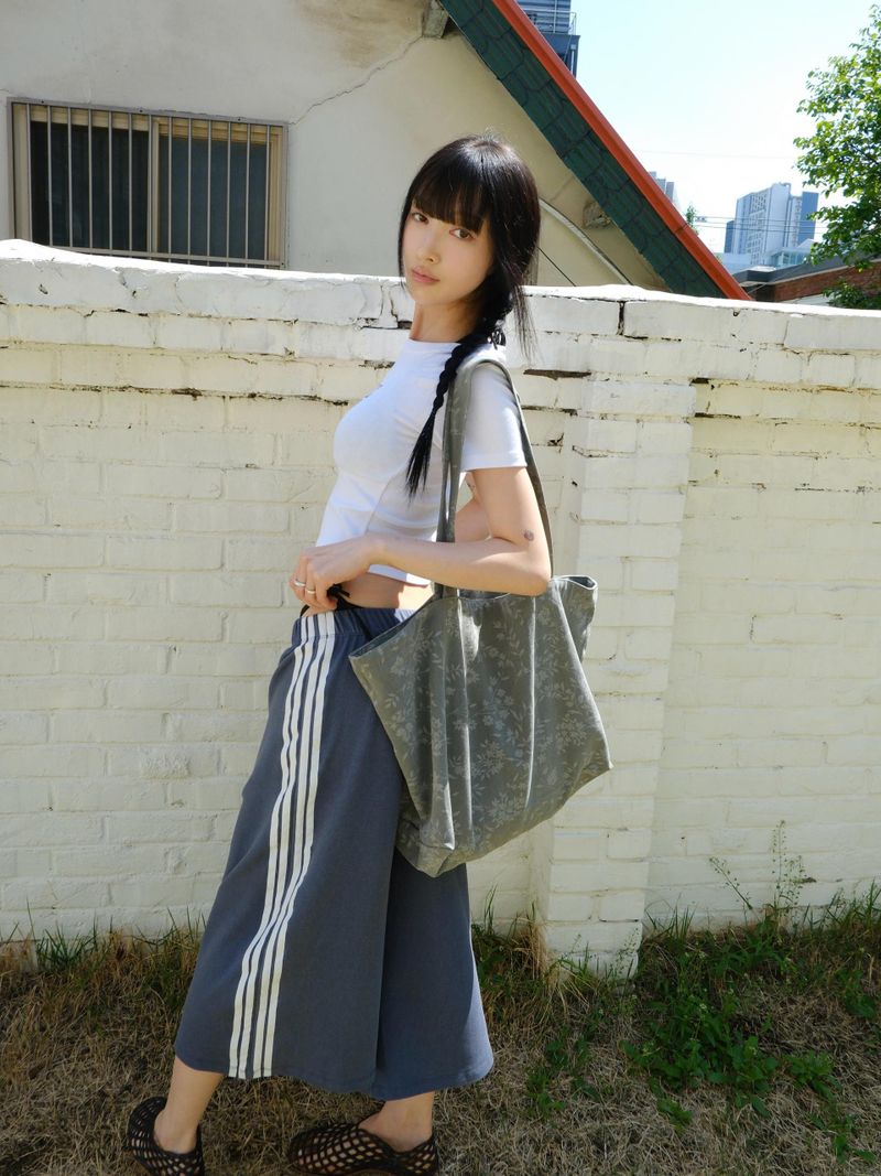 floral tote bag