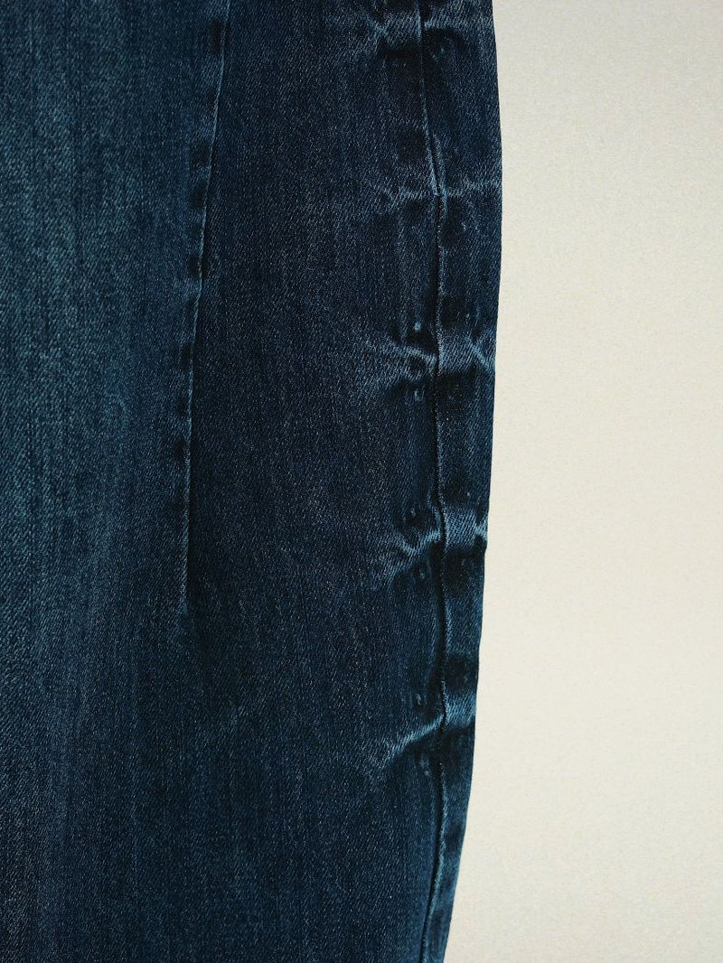 BD Side Button Balloon Denim Pants