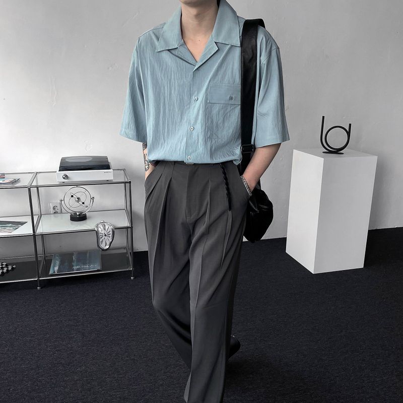 RG reverse two-tuck volume slacks (4 colors)