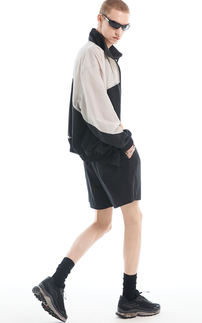 REFLECTIVE WIND BREAKER_BLACK