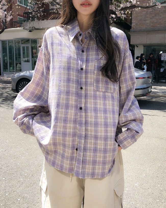 Hani Summer Loose Fit Check Shirt
