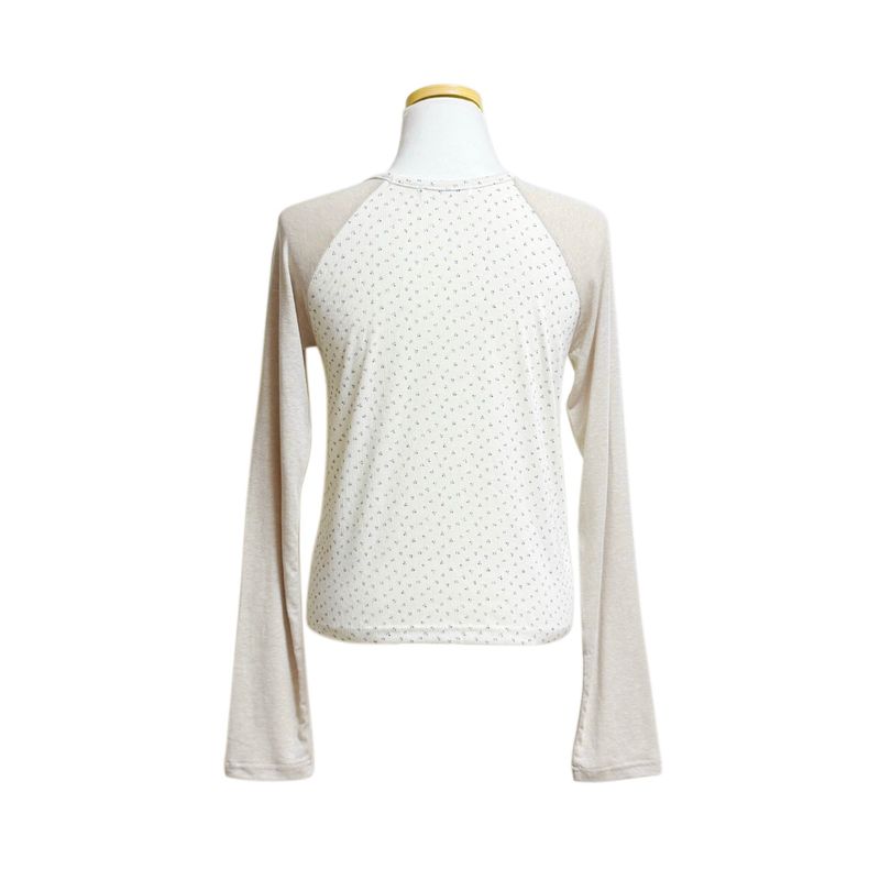 (3color) Ditsy Flower Raglan Long Sleeve Tee