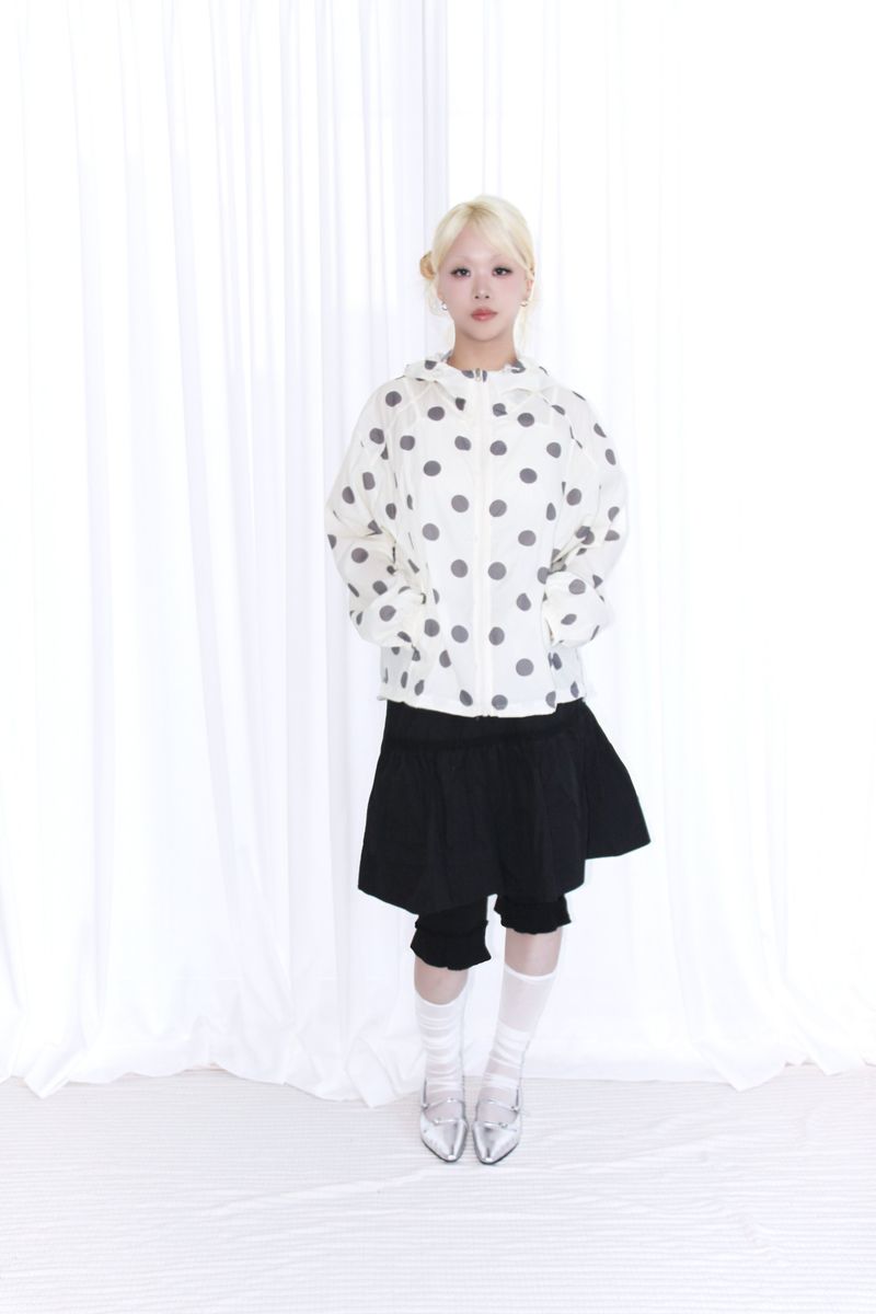BIG DOT HOODED WINDBREAKER 