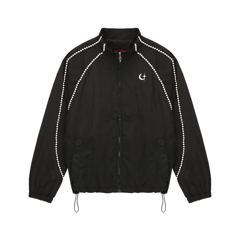 1 0 pearl windbreaker - BLACK