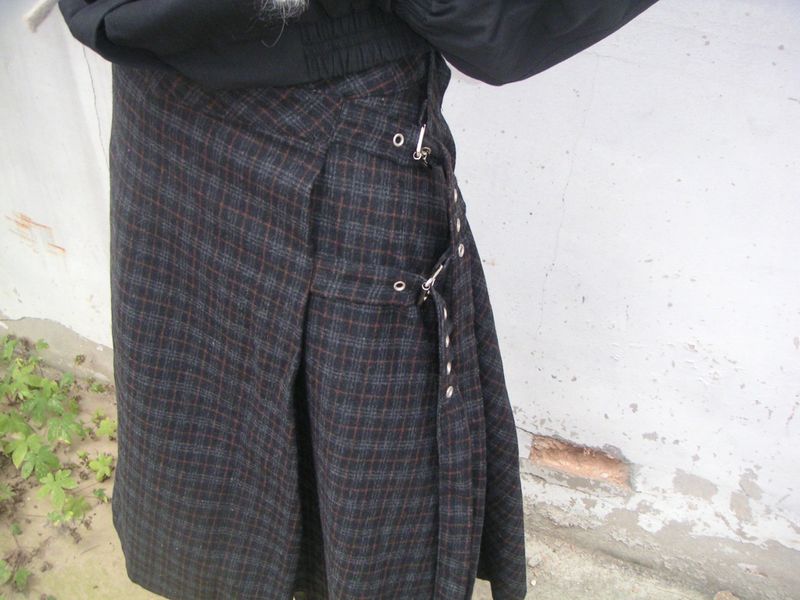 unbal wrap skirt