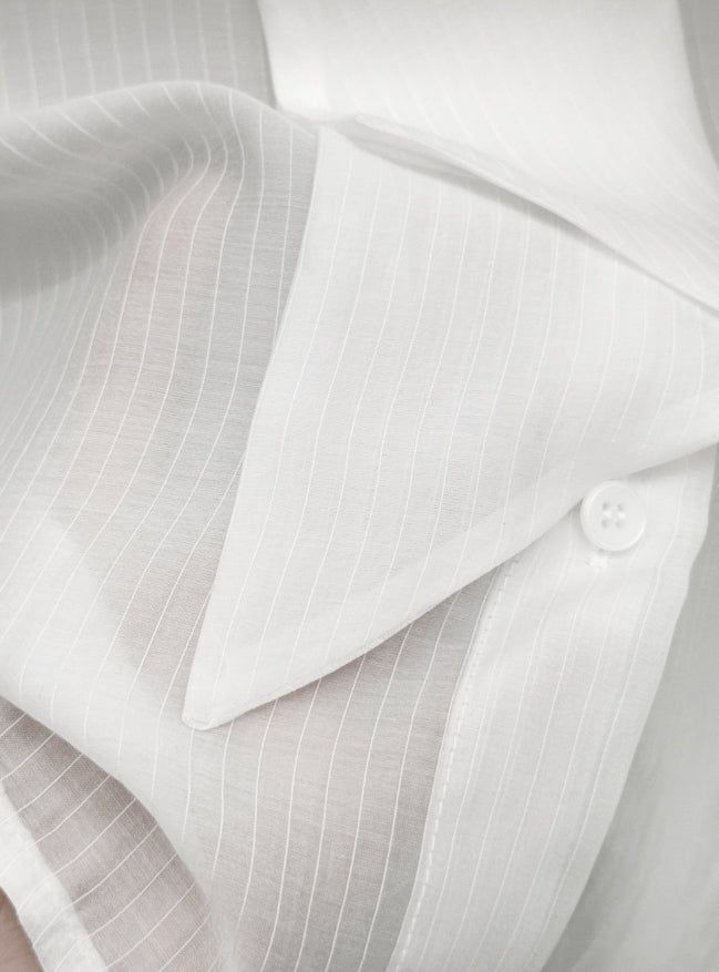 Lucy Tie See-Through Blouse